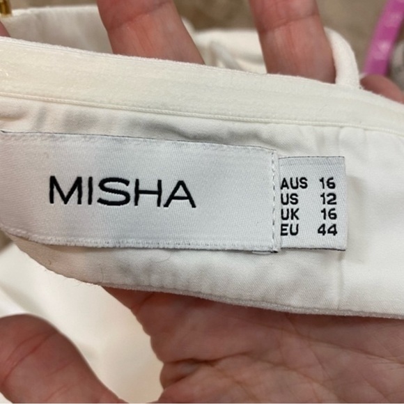 Misha Ivory Daisy Sweetheart Cutout Midi Bodycon Dress - Picture 5 of 8